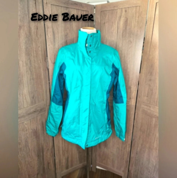 Women green raincoat windbreaker jacket - Picture 1 of 14